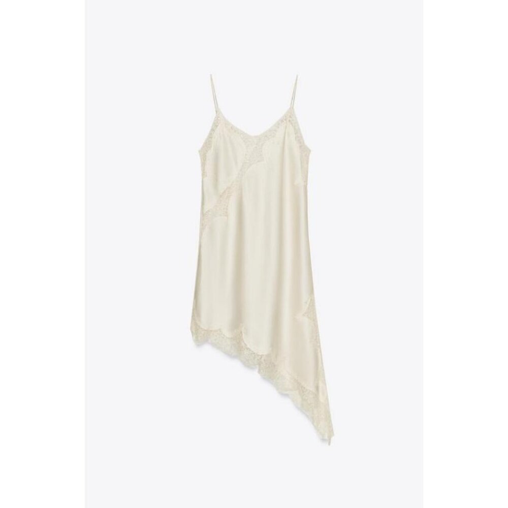 ZARA ASYMMETRIC LACE DRESS ZW COLLECTION - Picture 4 of 6